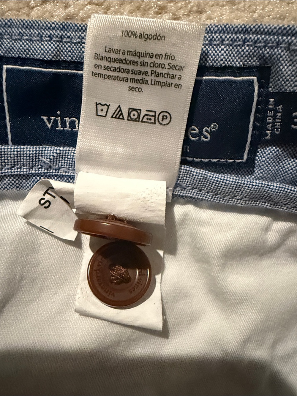 Vineyard Vines Men's Flat-Front Shorts — Heathered Blue - Picture 4 of 7